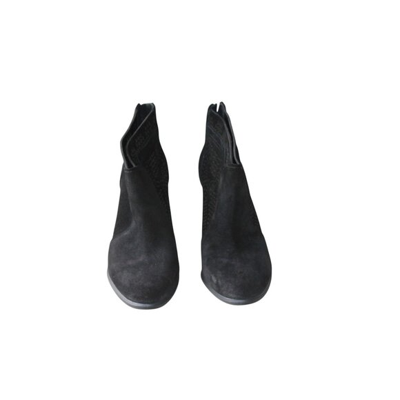 Vince Camuto 9M VC-Frasitta Black Merona New Suede Ankle Booties Sz 9 Womens - Picture 3 of 16